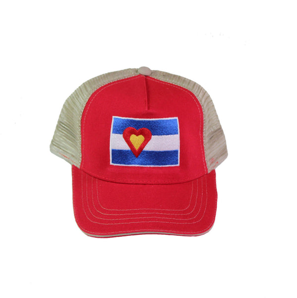 Canvas Hat, Red